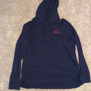 Navy Blue Vineyard Vines Hooded Long sleeve
